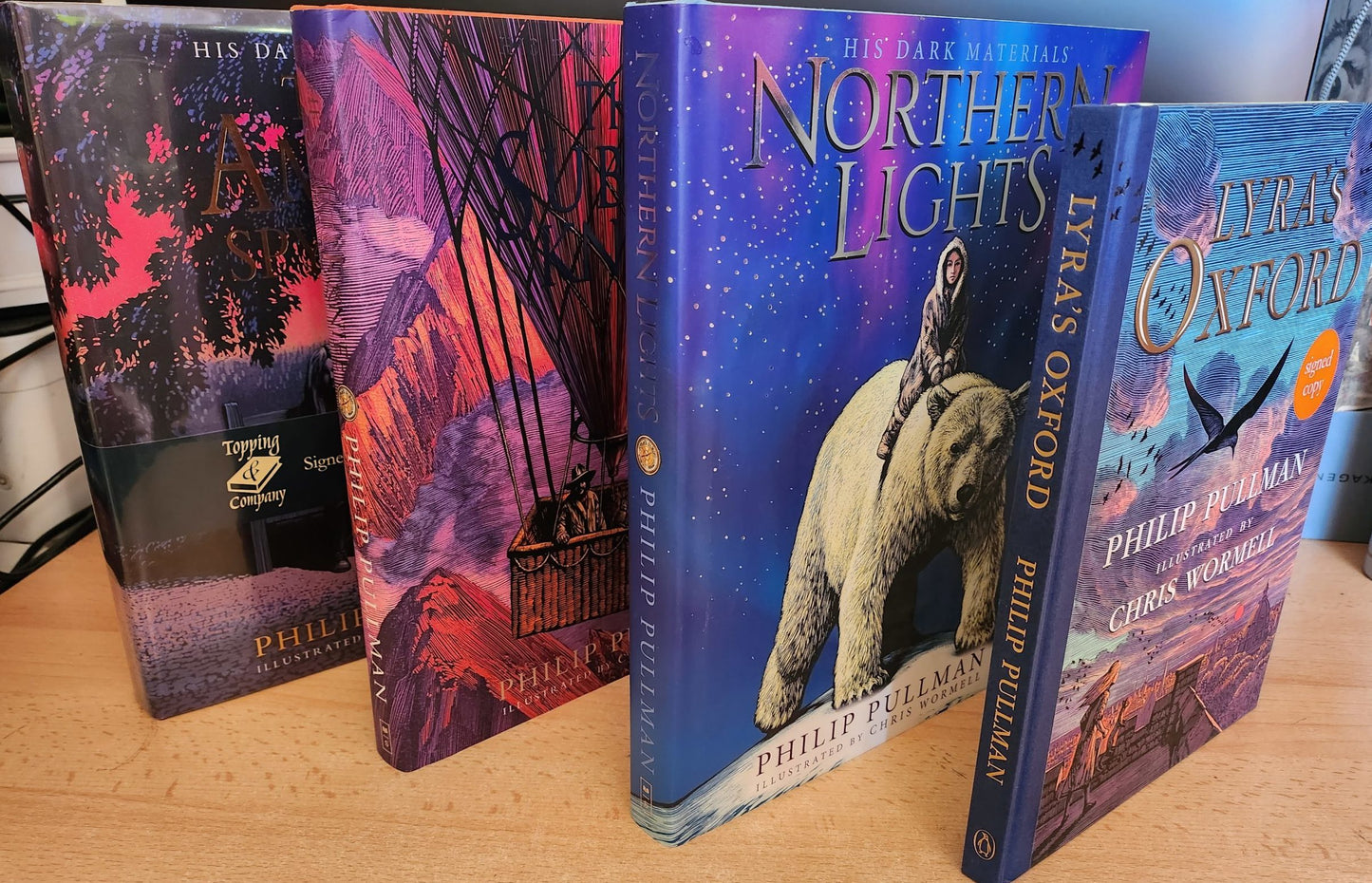 SIGNED FIRST EDITION SET: Philip Pullman - Complete His Dark Materials Illustrated Set