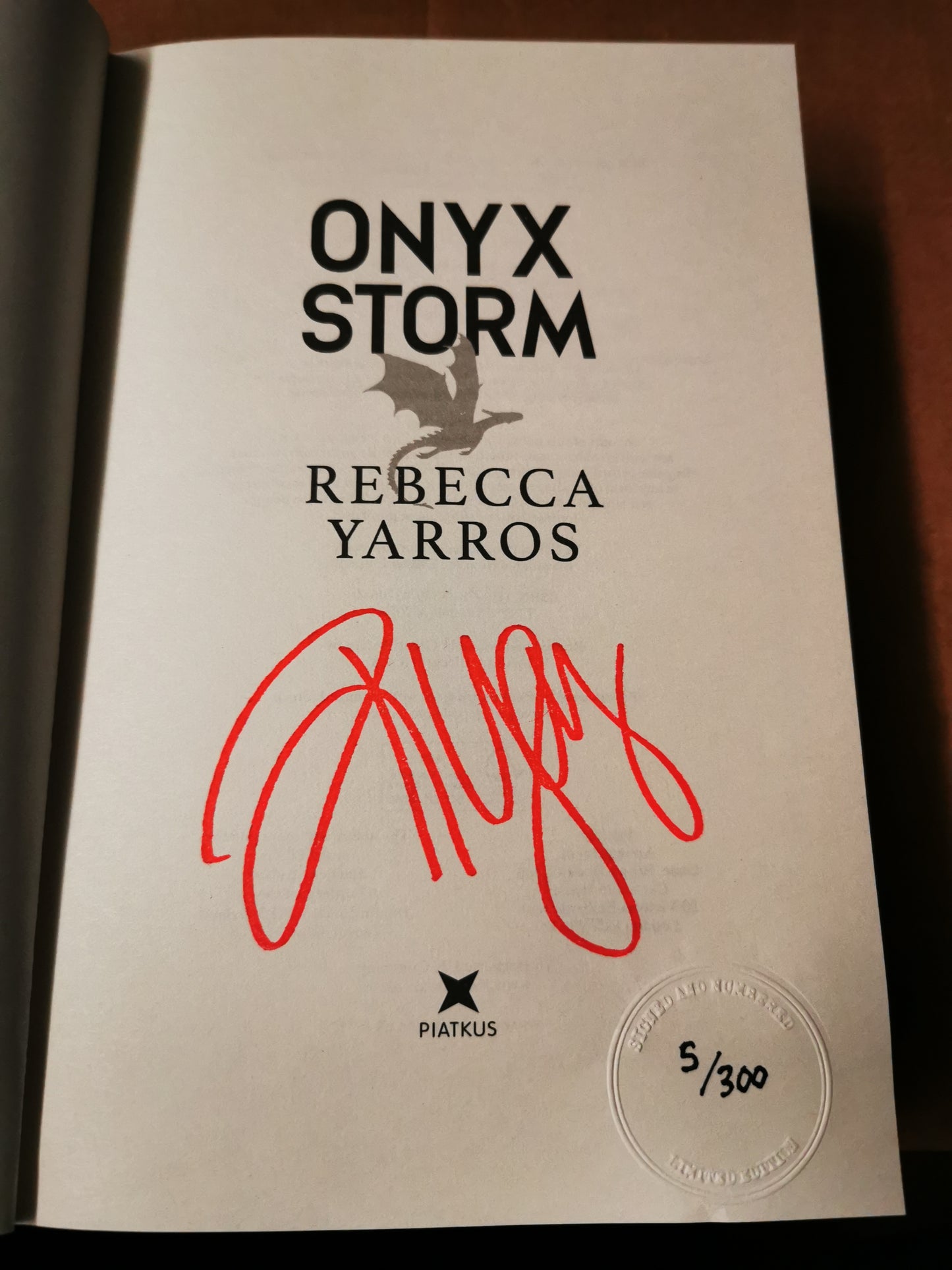STAMP SIGNED/LINED NUMBERED EDITION SET: Empyrean Trilogy – Rebecca Yarros