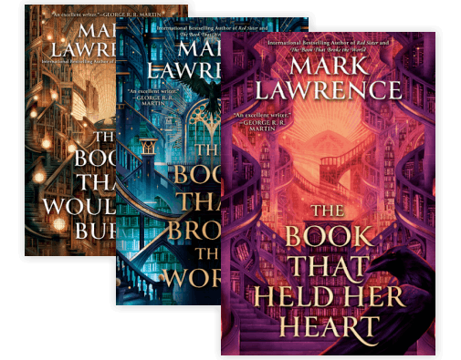 SIGNED FIRST EDITION SET: The Library Trilogy by Mark Lawrence