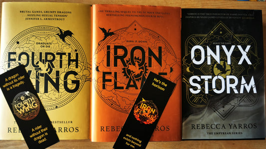 STAMP SIGNED/LINED NUMBERED EDITION SET: Empyrean Trilogy – Rebecca Yarros