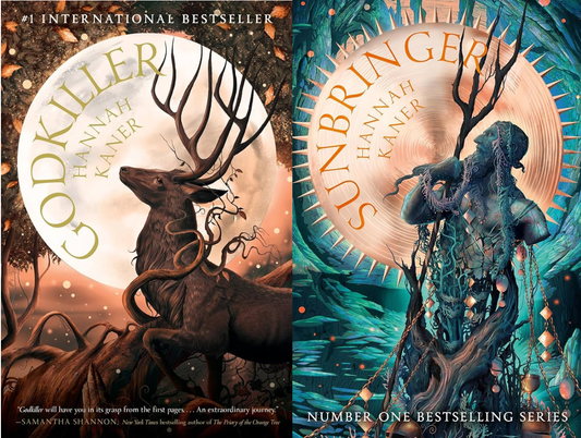 SIGNED SET: Godkiller (PB) / Sunbringer – Hannah Kaner (Fallen Gods)